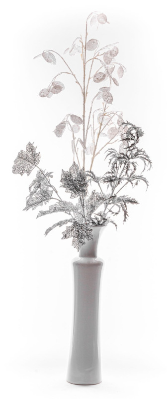Vetvička MagicHome Vianoce, AraliaGlis.Silver, strieborná, 74 cm 1