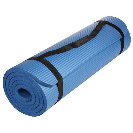 Yoga NBR 15 Mat podložka na cvičenie modrá