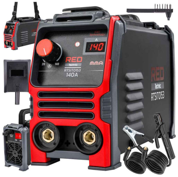Invertorová zváračka MMA, 20-140A, RED-TECHNIC 4