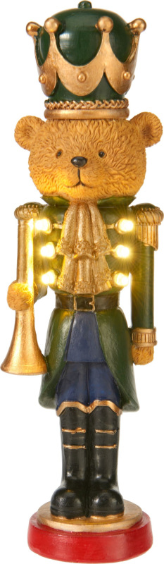 Dekorácia, Macko, LED, 27 cm