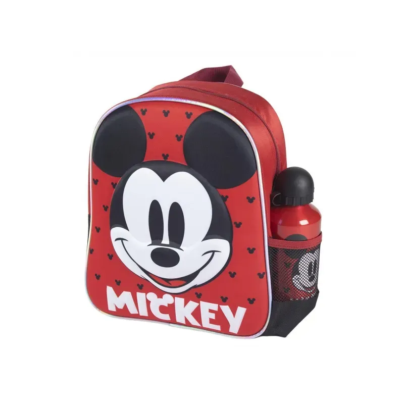 Súprava / Detský 3D batoh + Športová hliníková fľaša MICKEY MOUSE, 2100003588