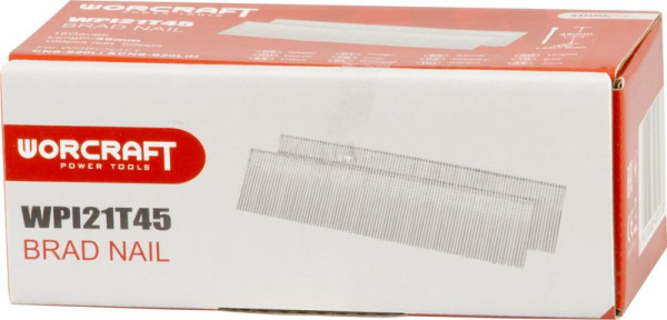Klince do sponkovačky Worcraft CNS-S20LiH, 45 mm, Typ T, bal. 5000 ks 1