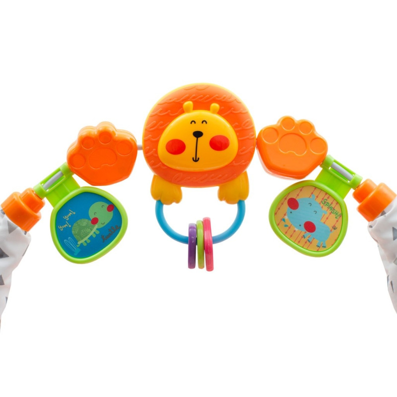 Detské chodítko so silikónovými kolieskami New Baby Forest Kingdom Pink 2