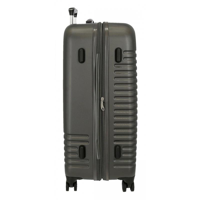 ABS Cestovný kufor INDIA Antracita, 70x48x27cm, 70L, 5089222 (medium exp.)