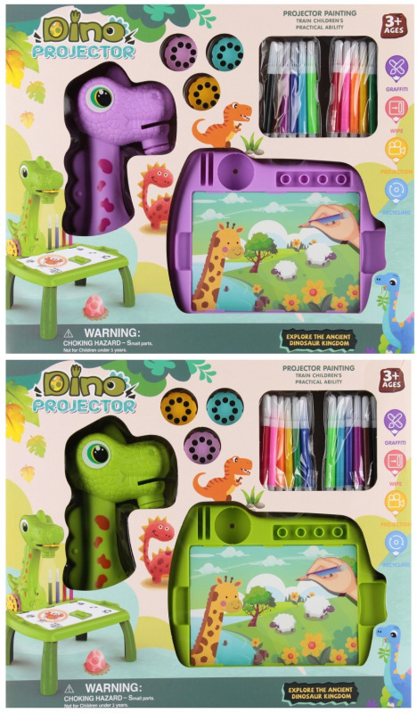 Dino kresliaci projektor s príslušenstvom 8