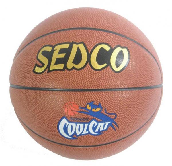 Basketbalová lopta SEDCO koža SYNT. COOL CAT - 5