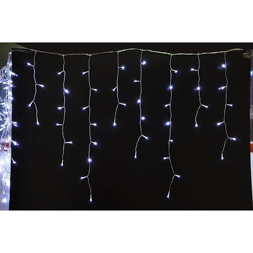 Reťaz MagicHome Vianoce Star waterfall, 50 LED studená biela, 230V, 50 Hz, IP44, exteriér, L-5+1,3 m