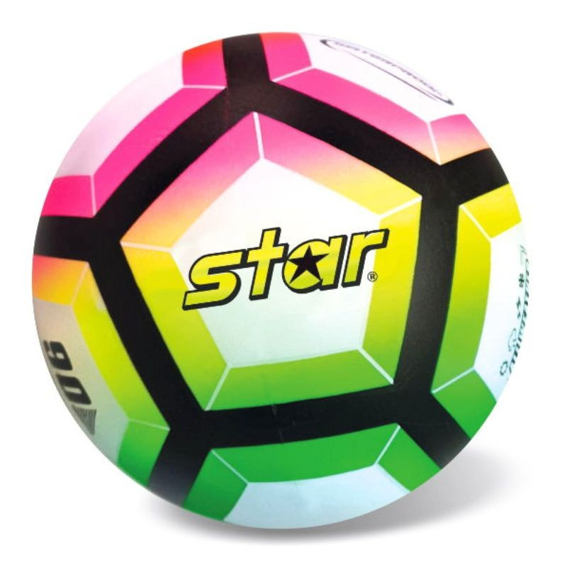 Lopta Star Pentagons fluo