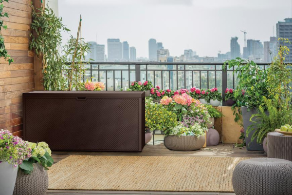 Box Keter EMILY 277 L, úložný, hnedý 3