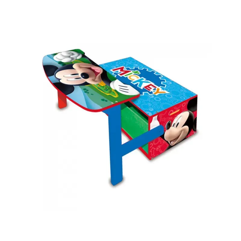 ARDITEX Detský drevený nábytok 3v1 MICKEY MOUSE (Lavička, Box na hračky, Stolík), WD14006