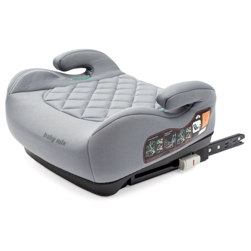 Autosedačka-podsedák BABY MIX HERO Plus ISOFIX I-SIZE grey 2