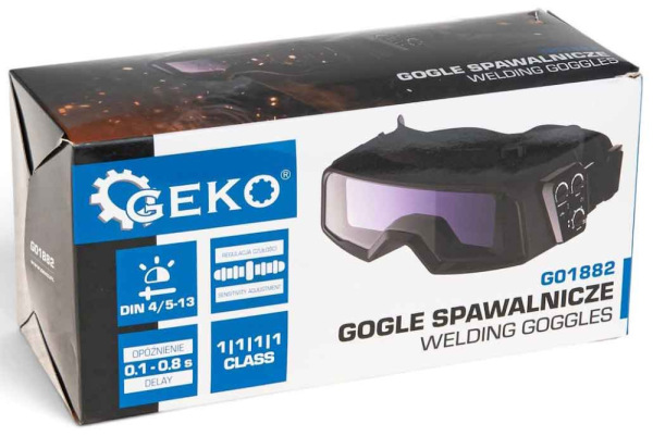 Zváračske okuliare samostmievacie, zorník 92 x 36 mm, GEKO 12