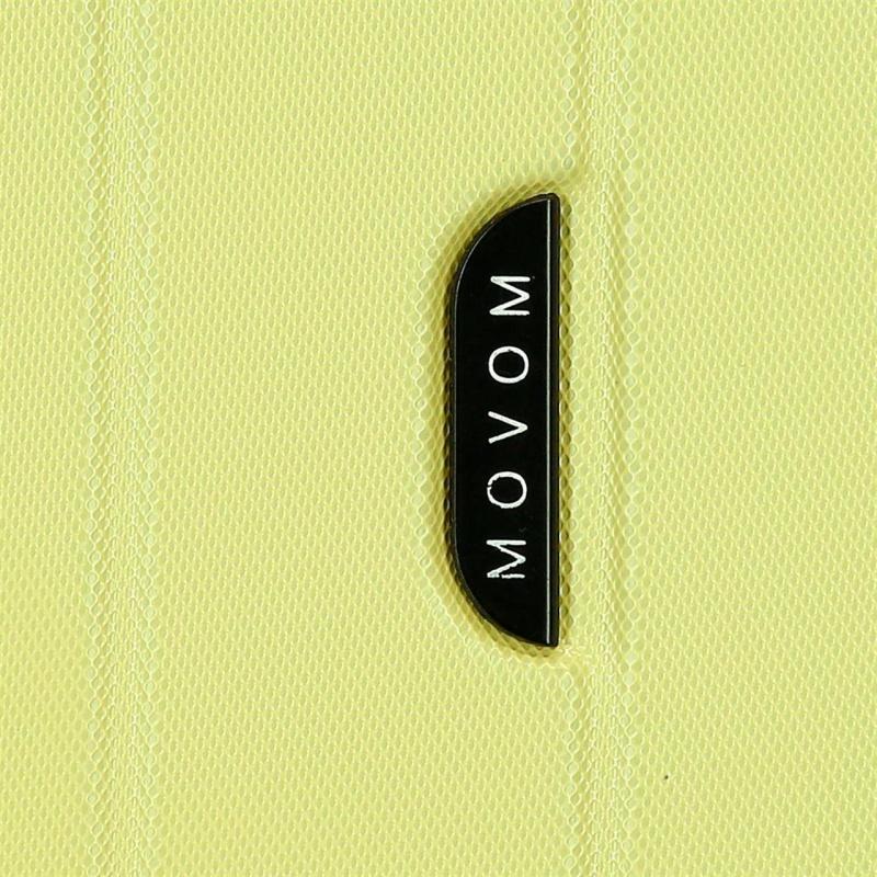 MOVOM Wood Yellow, Sada luxusných ABS cestovných kufrov, 65cm/55cm, 531896B