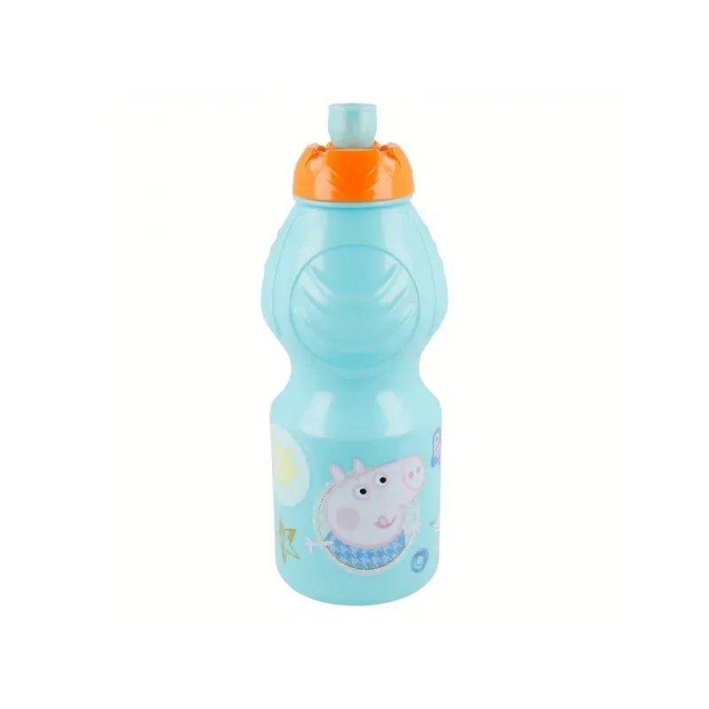 STOR Plastová fľaša na pitie PEPPA PIG, 400ml, 13932