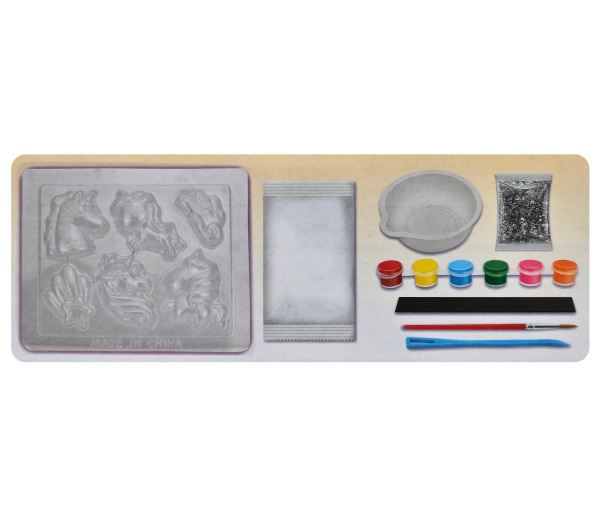 Sádrové odliatky s magnetom Jednorožec 1