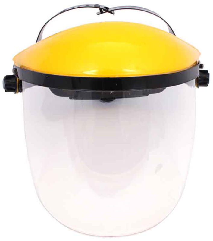 Ochranný štít na tvár z polykarbonátu s krytom hlavy, hrúbka 1,5 mm, XL-TOOLS 5