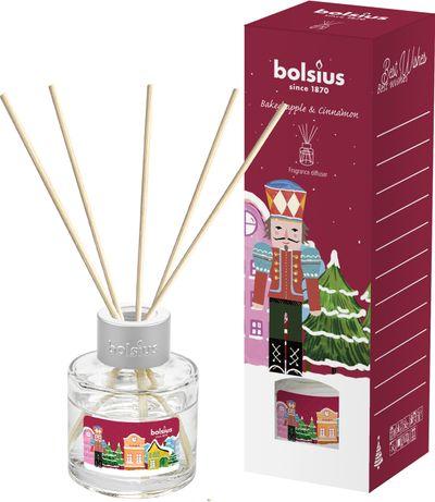 Difúzer Bolsius Luskáčik, Vianoce, get cosy, vôňa pečené jablko a škorica, 30 ml