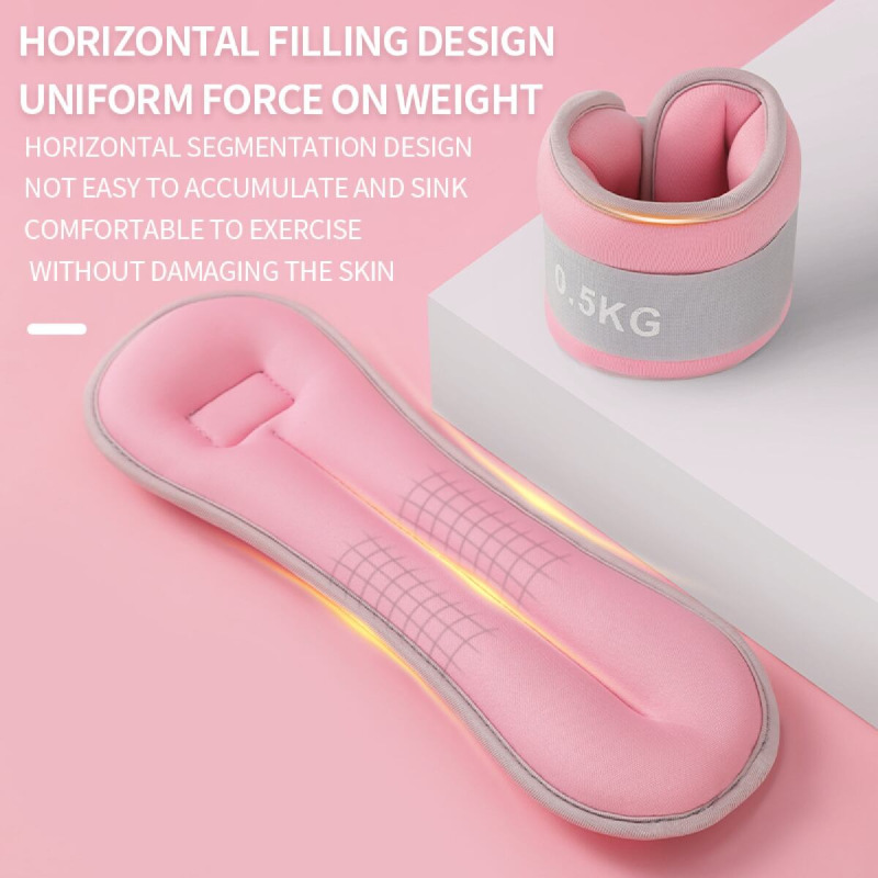 WFS 1000 sada závažie na zápästie a členky ružová 3