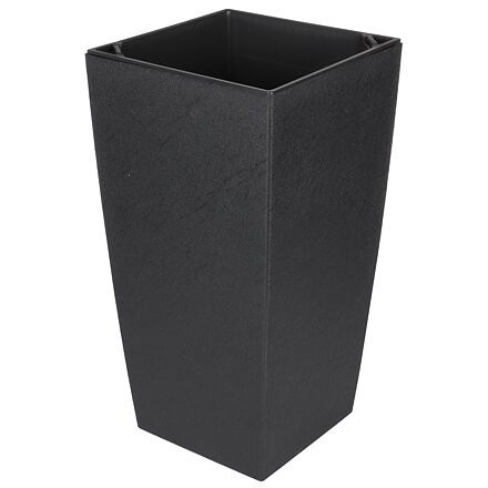 Plastkon Eliot Stone dekoratívny kvetináč 25 x 46 cm antracitová