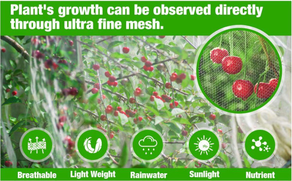 Garden Mesh sieť proti hmyzu a vtákom 2,5 x 5 m 6
