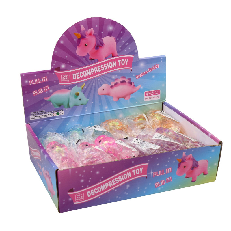 Antistresový dinosaurus s trblietkami 2