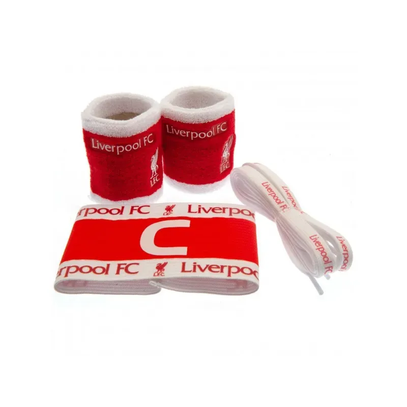 Accessories set LIVERPOOL F.C. (2x potítko, kapitánska páska, šnúrky do topánok)