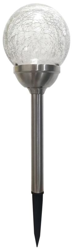 Lampa Strend Pro Garden, 12x44 cm, solárna, 1xLED farebná a teplá biela, AA, nehrdzavejúca oceľ