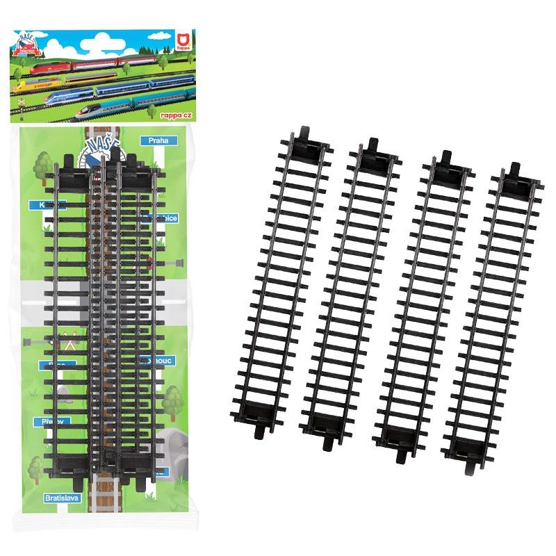 Koľaje 4 ks rovné - Naša železnica