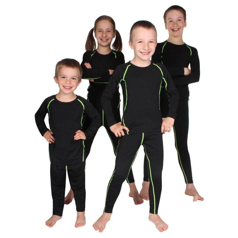 Kid Warm detská termo bielizeň zelená 1