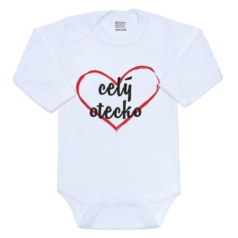 Body s potlačou New Baby celý otecko 50