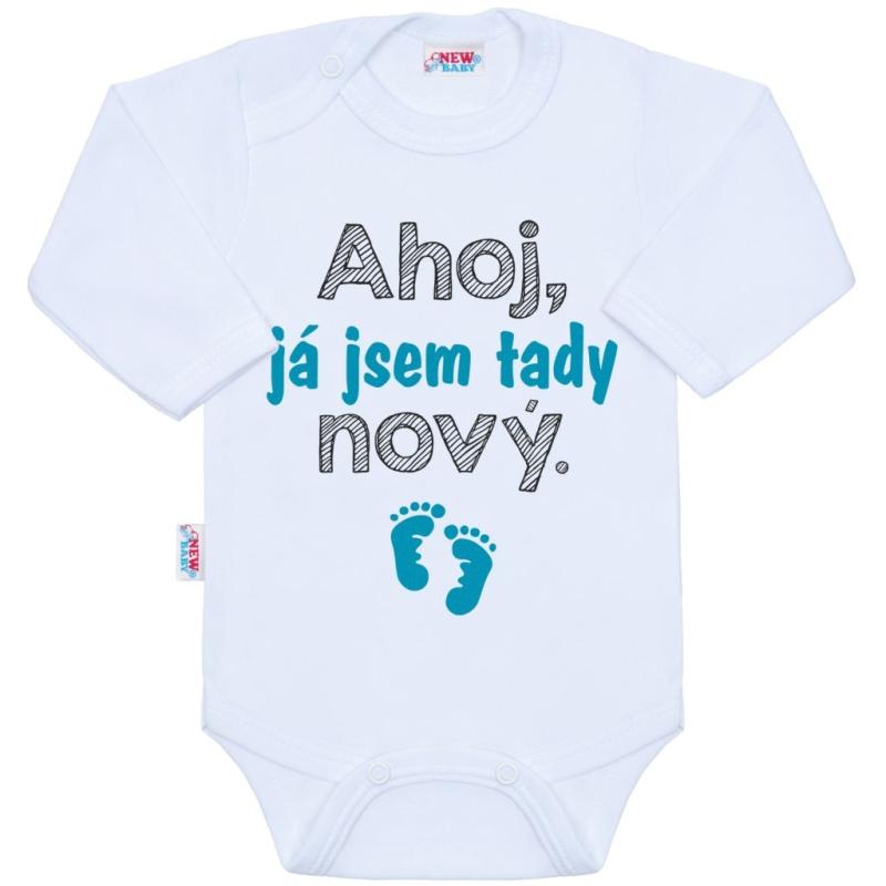 Body s potlačou New Baby Ahoj, já jsem tady nový. 62 (3-6m)