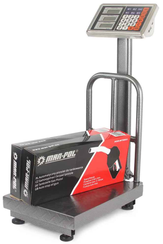 Plošinová digitálna váha do 150 kg, plocha váženia 30 x 40 cm, DAKOTA 1