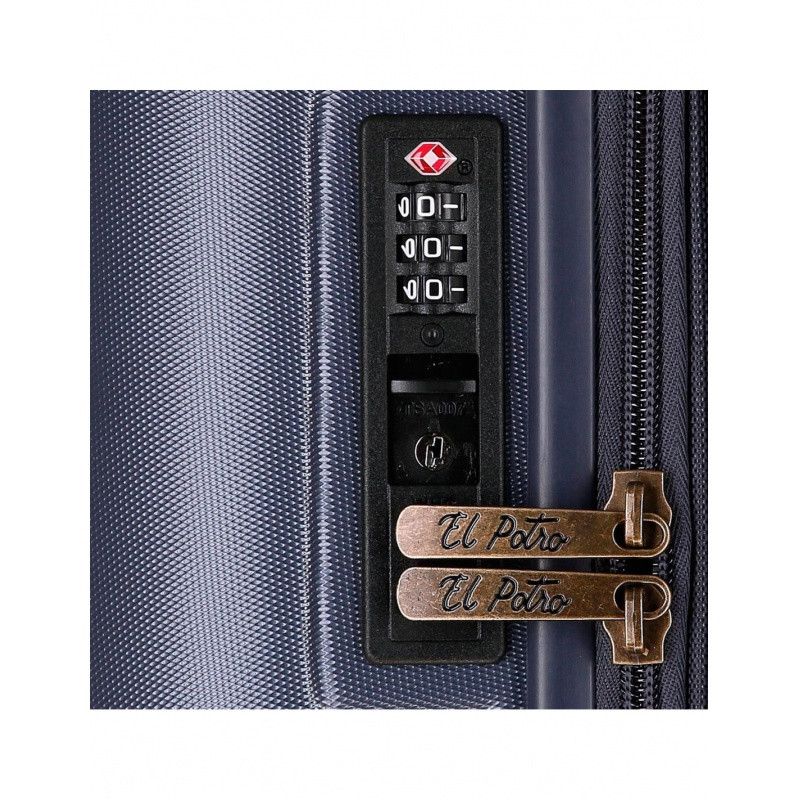EL POTRO Vera Navy Blue, ABS Cestovný kufor 55x40x20cm, 37L, 5338722 (small) 7