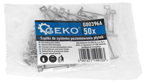 Sada prípravkov na vyrovnanie obkladačiek a dlažby 50 ks, GEKO 2