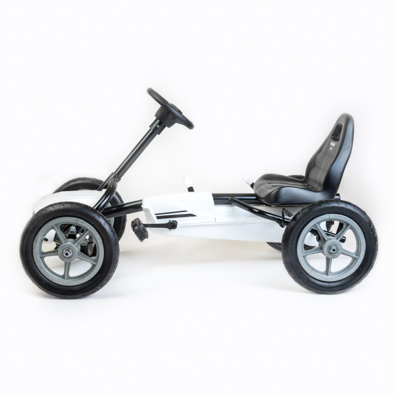 Detská šliapacia motokára Go-kart Baby Mix Buggy biela 1