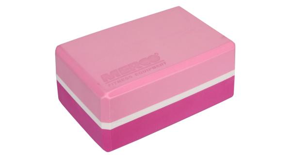 Merco Yoga Block Duo kocka na jógu lila-ružová 10 cm
