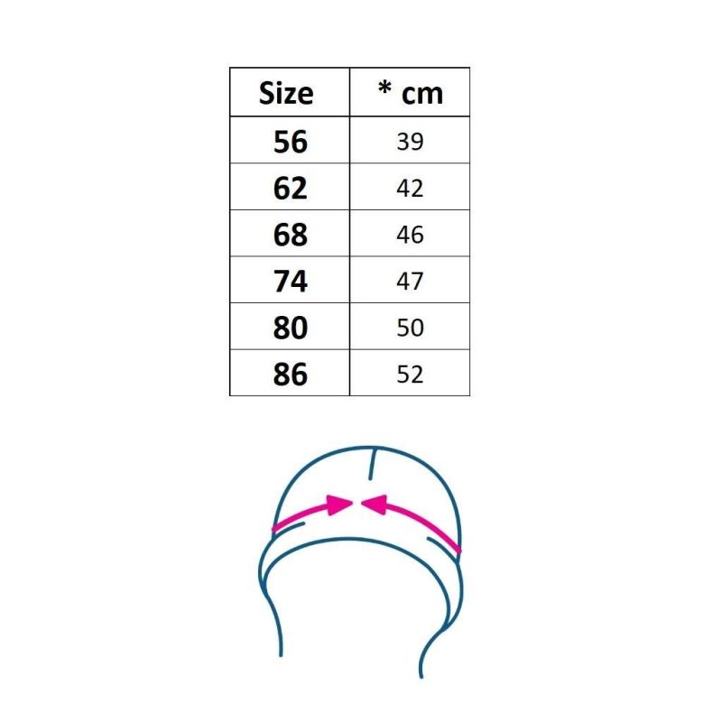 Dojčenský mušelínový klobúčik New Baby Zoe 56 (0-3m)