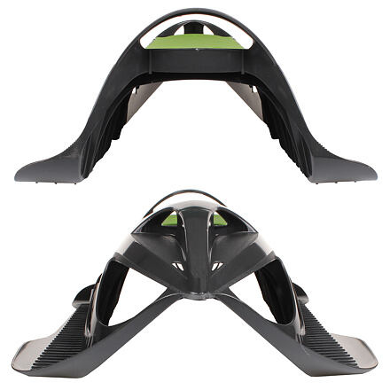 Neon Grip plastové sánky čierna-limetková 3
