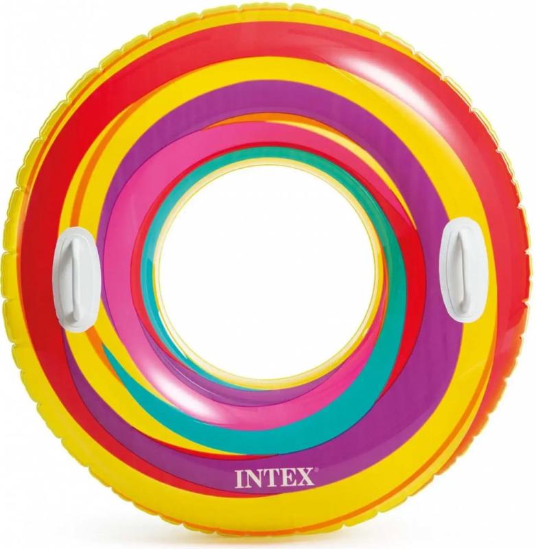 Kruh plavecký Intex 59256 nafukovací 91 cm červená