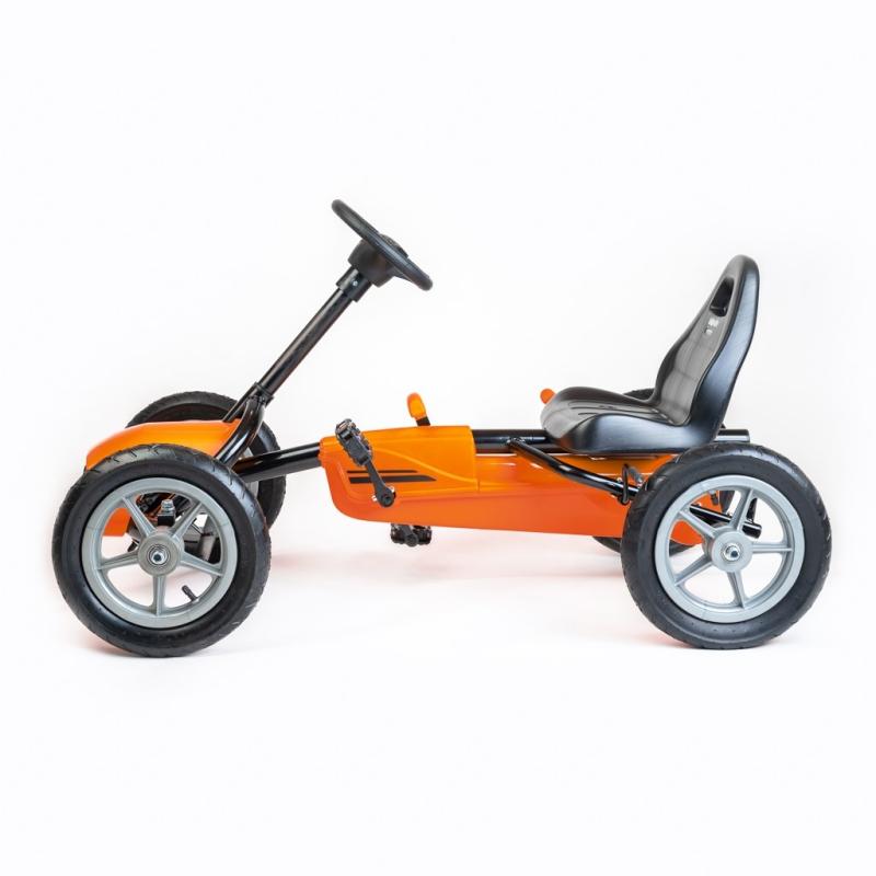 Detská šliapacia motokára Go-kart Baby Mix Buggy oranžová