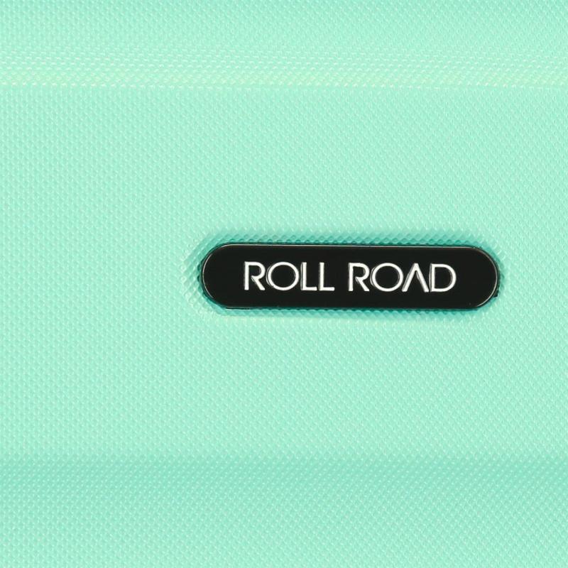 ROLL ROAD Flex Turquesa, Príručný mini cestovný kufor, 40x30x20cm, 24L, 584996B