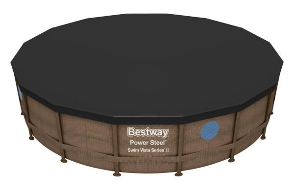 Plachta Bestway® FlowClear™, 58249, čierna, bazénová, 488 cm