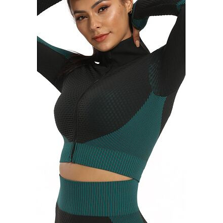 Yoga Sense fitness set dámsky zelená tm. 5