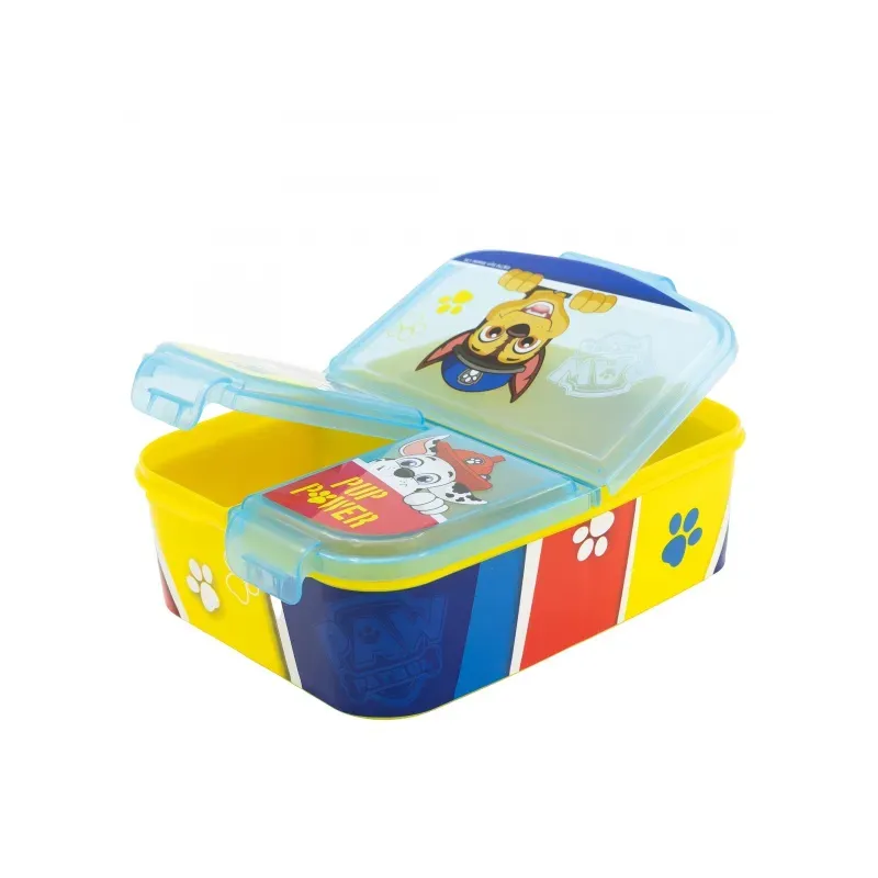 STOR Delený plastový box na desiatu XL, PAW PATROL Blue, 74699