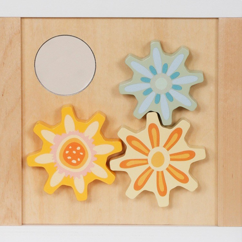 Drevená multifunkčná kocka Safari Montessori Baby Mix 2