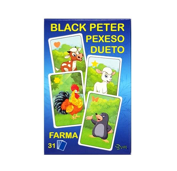 Hra čierny Peter 3v1 Farma