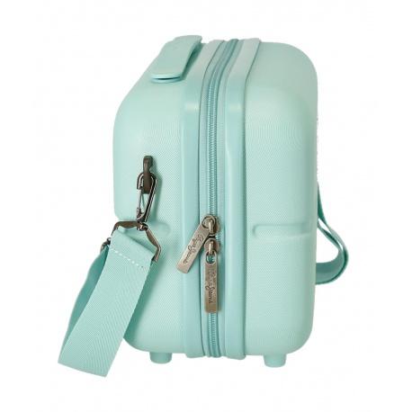 JOUMMA BAGS ABS kozmetický kufrík PEPE JEANS HIGHLIGHT Turquesa, 21x29x15cm, 9L, 7683925