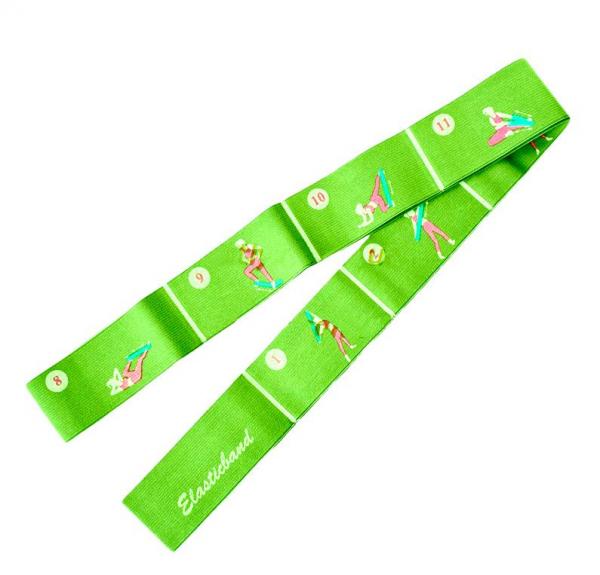 Aerobic guma ELASTIC BAND 1800 zelená-ľahká