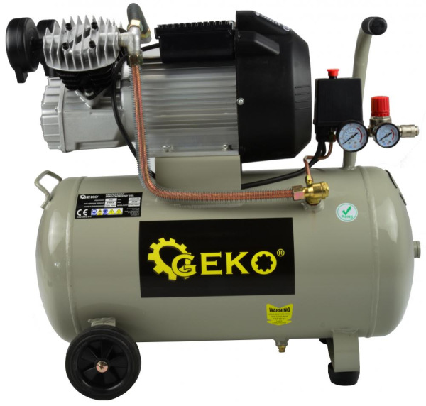 Kompresor olejový, 2-piestový, 2,2 kW, 410 l/min, vzdušník 50 litrov, GEKO 2