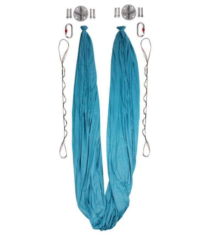 Yoga Hammock sieť na jogu svetlo modrá